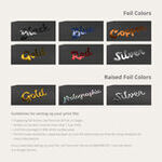 foil colors